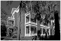 Calhoon Mansion. Charleston, South Carolina, USA (black and white)