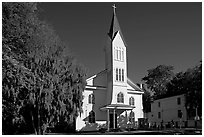 Tabernacle Baptist Church. Beaufort, South Carolina, USA (black and white)