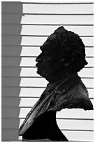 Robert Smalls memorial. Beaufort, South Carolina, USA (black and white)