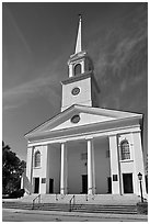 Baptist Church. Beaufort, South Carolina, USA (black and white)