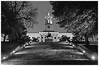 Tennessee State Capitol and stairs. Nashville, Tennessee, USA (black and white)