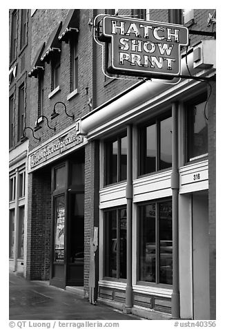 Hatch Show print poster print shop. Nashville, Tennessee, USA