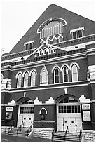 Ryman auditorium. Nashville, Tennessee, USA ( black and white)