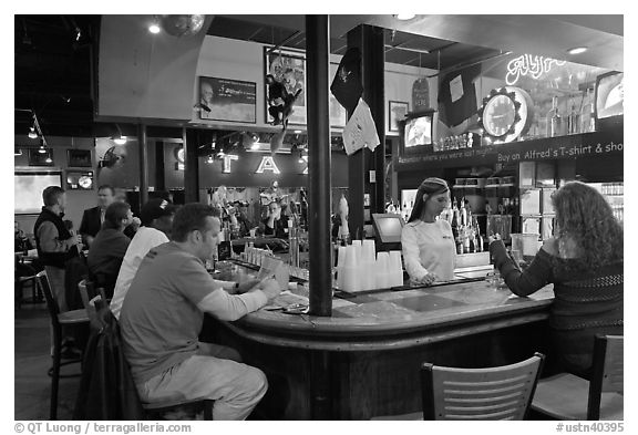 Inside a Beale Street bar. Memphis, Tennessee, USA