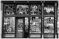 Store on Beale Street by night. Memphis, Tennessee, USA (black and white)