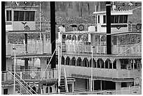 Wheelboats, Memphis. Memphis, Tennessee, USA (black and white)