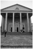 Courthouse in southern style. Memphis, Tennessee, USA ( black and white)