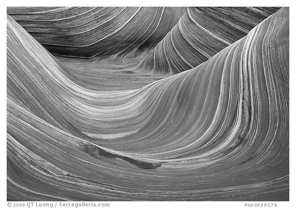 The Wave, main formation. Coyote Buttes, Vermilion cliffs National Monument, Arizona, USA