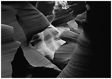 Lower Antelope Canyon. Arizona, USA (black and white)