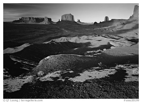 View from Ford point, late afternoon. Monument Valley Tribal Park, Navajo Nation, Arizona and Utah, USA