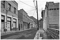 Downtown Clifton. Arizona, USA ( black and white)