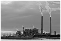 Cholla Power Plant, Joseph City. Arizona, USA (black and white)