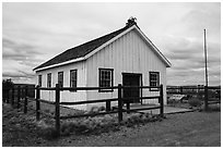 Mount Trumbull School House. Grand Canyon-Parashant National Monument, Arizona, USA ( black and white)