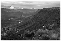 Agua Fria Canyon. Agua Fria National Monument, Arizona, USA ( black and white)