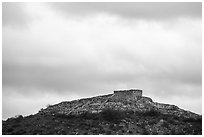 Hilltop Pueblo, Tuzigood National Monument. Arizona, USA ( black and white)