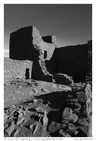 Wukoki Pueblo walls. Wupatki National Monument, Arizona, USA