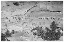 Betatakin cliff dwelling. Navajo National Monument, Arizona, USA ( black and white)