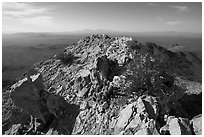 Waterman Peak summit. Ironwood Forest National Monument, Arizona, USA ( black and white)