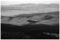 Arizona Strip flats from Mt Logan. Grand Canyon-Parashant National Monument, Arizona, USA ( black and white)