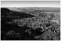 Grand Canyon and Hells Hole. Grand Canyon-Parashant National Monument, Arizona, USA ( black and white)