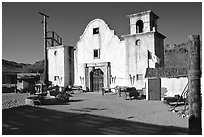 Adobe, Old Tucson Studios. Tucson, Arizona, USA (black and white)