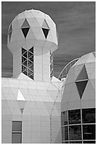 Tower. Biosphere 2, Arizona, USA ( black and white)