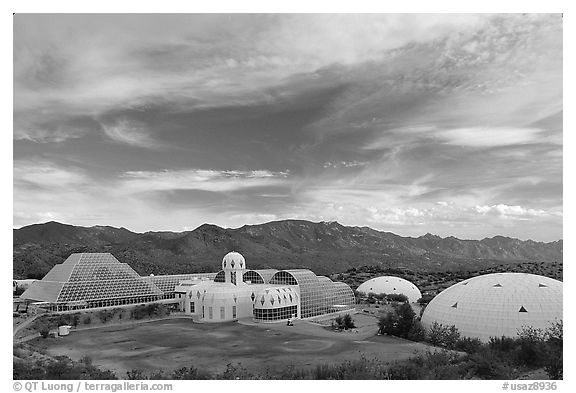 View of the complex. Biosphere 2, Arizona, USA