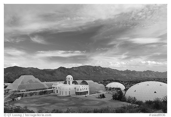 View of the complex. Biosphere 2, Arizona, USA