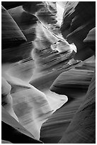 Lower Antelope Canyon. Arizona, USA (black and white)