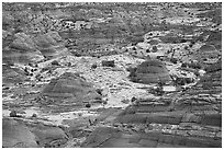 Sandstone teepees, North Coyote Buttes. Vermilion Cliffs National Monument, Arizona, USA ( black and white)