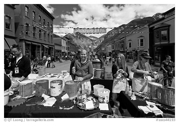 Ice cream booth, Mountainfilm. Telluride, Colorado, USA