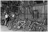 Bike shop. Telluride, Colorado, USA (black and white)