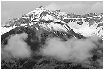 Iron Mountain and Mears Peak. Colorado, USA (black and white)