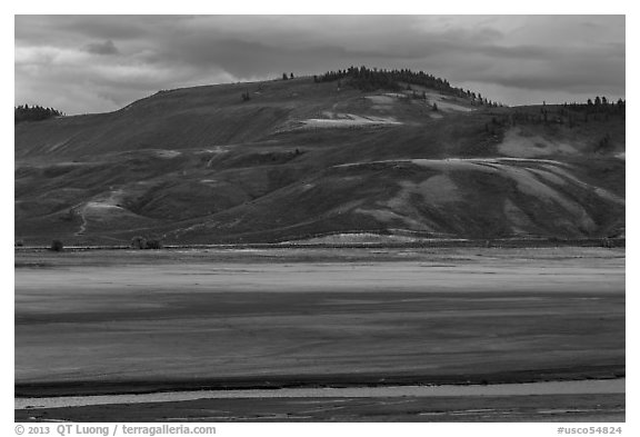 Gunnison River flats, Curecanti National Recreation Area. Colorado, USA (black and white)