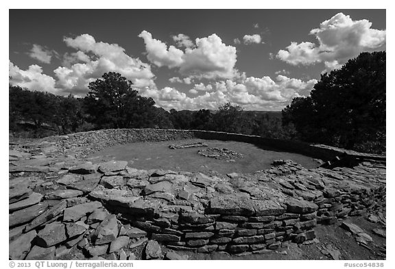 Great Kiva. Chimney Rock National Monument, Colorado, USA