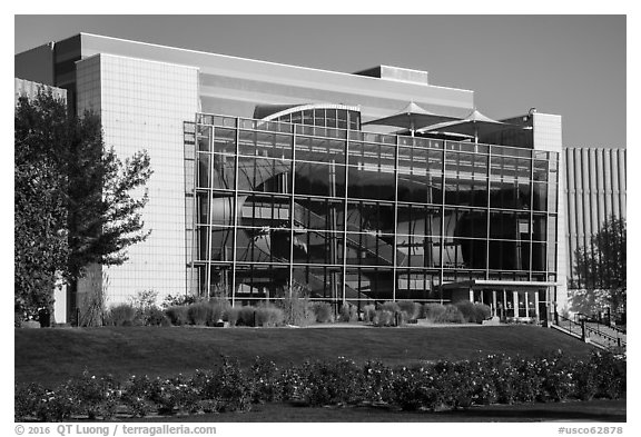 Denver Museum of Nature and Science. Denver, Colorado, USA (black and white)