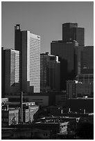 Downtown. Denver, Colorado, USA ( black and white)