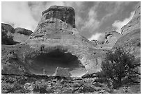 Saddlehorn Hamlet. Canyon of the Ancients National Monument, Colorado, USA ( black and white)