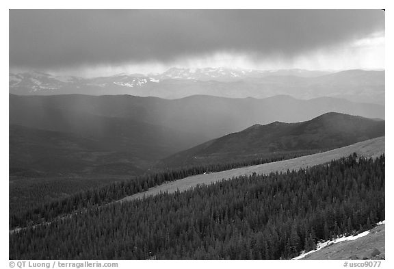 Storm, Mt Evans. Colorado, USA (black and white)