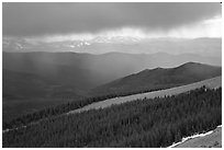 Storm, Mt Evans. Colorado, USA (black and white)