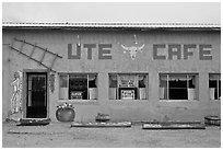 Ute Cafe. New Mexico, USA (black and white)