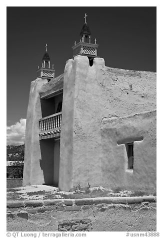 San Jose de Gracia adobe church. New Mexico, USA