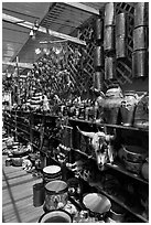 Souvenirs store. Santa Fe, New Mexico, USA ( black and white)