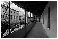 Sisters of Charity Convent, Church San Felipe de Neri. Albuquerque, New Mexico, USA ( black and white)