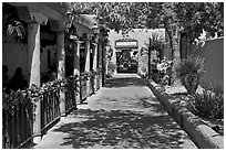 Alley, old town. Albuquerque, New Mexico, USA ( black and white)