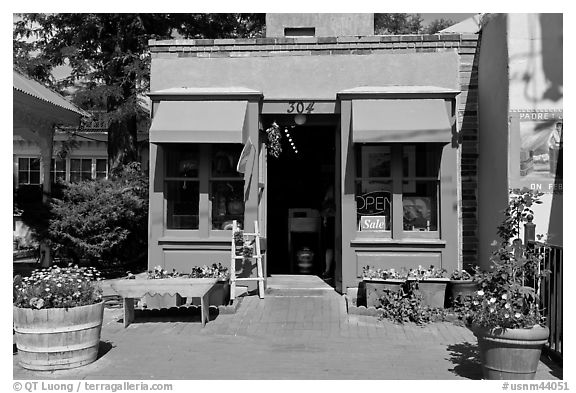 Blue store, old town. Albuquerque, New Mexico, USA