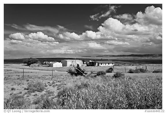 Crowpoint. New Mexico, USA (black and white)