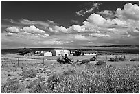 Crowpoint. New Mexico, USA ( black and white)