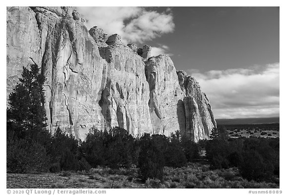 El Morro sandstone cliff. El Morro National Monument, New Mexico, USA