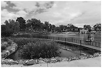 Ashley Pond, Manhattan Project National Historical Park. New Mexico, USA ( black and white)